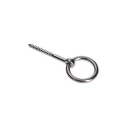 Nerezová skrutka s kruhom, závit do dreva, AISI316, 60mm Nerezová skrutka s kruhom, závit do dreva, AISI316, 60mm